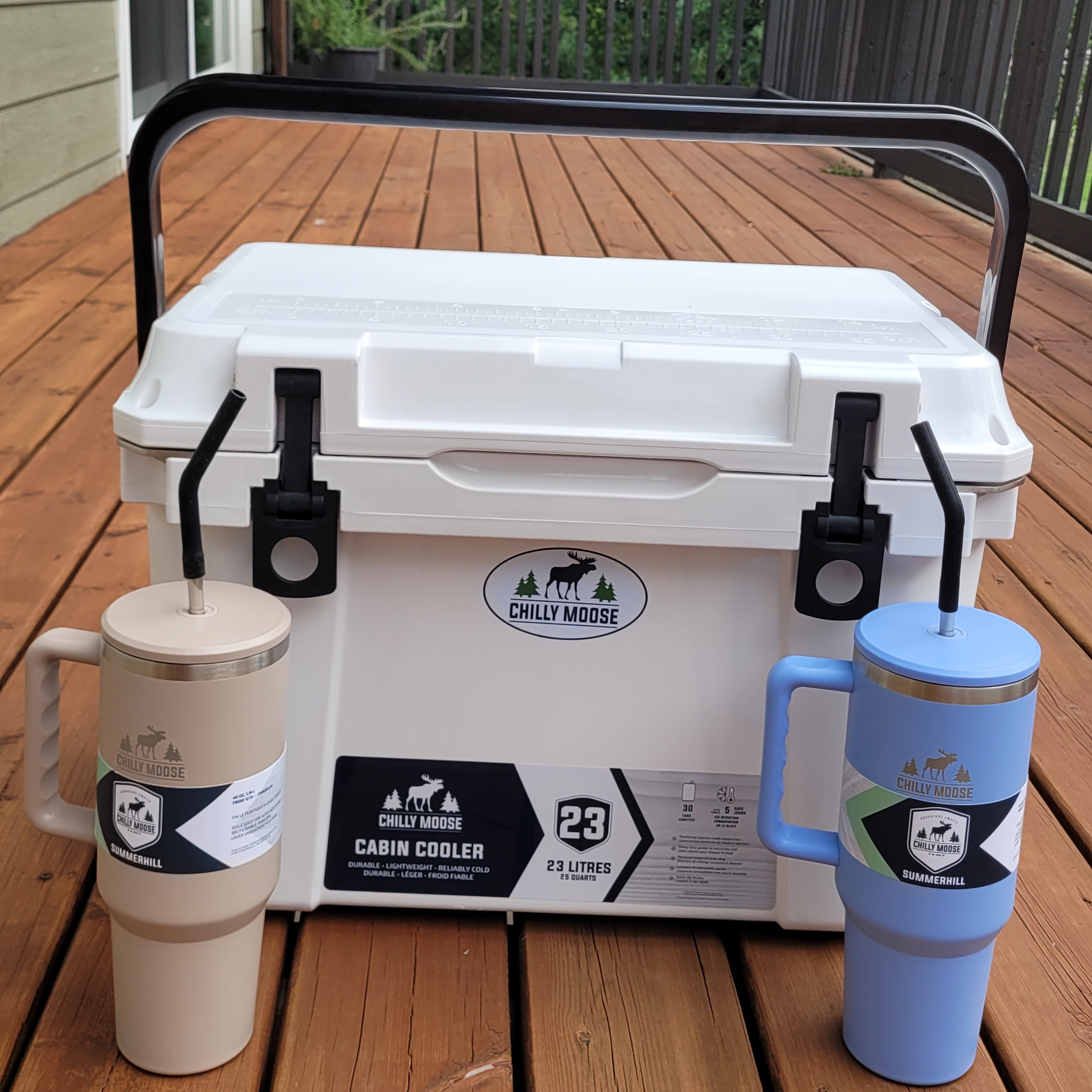 Chilly Moose 23 L Cabin Cooler & 2 Beverage Cups